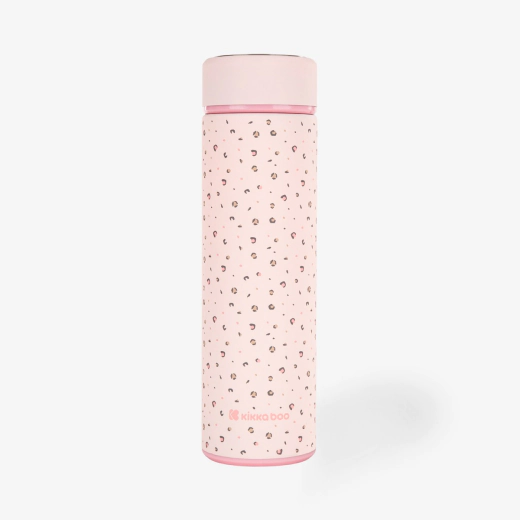 KikkaBoo Savanna Pink Θερμός Ανοξείδωτος 500ml με Διπλό Τοίχωμα & Φίλτρο Τσαγιού