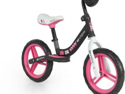 Ποδηλατάκι Ισορροπίας Byox Zig Zag Pink 12″ για Παιδιά 2+ Ετών