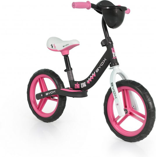 Ποδηλατάκι Ισορροπίας Byox Zig Zag Pink 12″ για Παιδιά 2+ Ετών