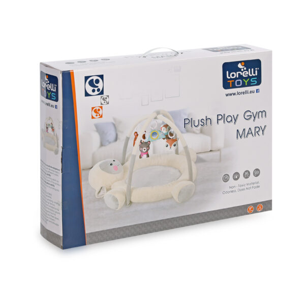 Lorelli Plush Play Gym MARY – Βρεφικό Γυμναστήριο Δραστηριοτήτων 95x95cm 0+ Μηνών