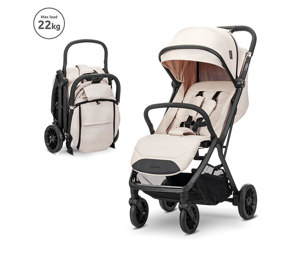 Lorelli Calista Καρότσι με Αυτόματο Σύστημα Αναδίπλωσης Beige έως 22kg
