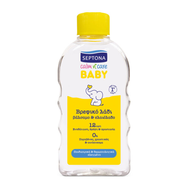 SEPTONA Baby Calm N’ Care Βρεφικό Λάδι με Βάλσαμο & Ελαιόλαδο 200ml