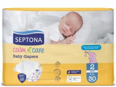 SEPTONA Calm N’ Care Baby Πάνες Mini No2 για 3-6kg – 30 Τεμάχια