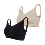 Carriwell 2 Pack Σουτιέν Θηλασμού Χωρίς Ραφές – Μαύρο & Μπεζ