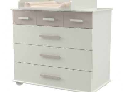Συρταριέρα Patty 96x50x86cm – 6 Συρτάρια – MDF & Οξιά