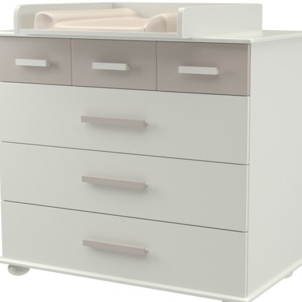 Συρταριέρα Patty 96x50x86cm – 6 Συρτάρια – MDF & Οξιά