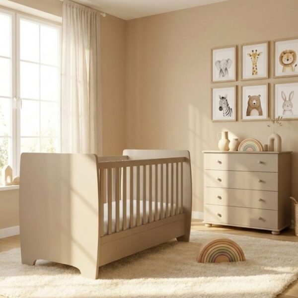 Κρεβάτι Evelina 70x140cm – Βρεφικό & Προεφηβικό – Cappuccino