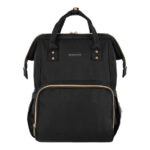 Τσάντα Αλλαξιέρας Μαμάς Siena Black & Gold με Αλλαξιέρα