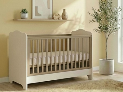 Κρεβάτι Νεφέλη 70x140cm – Βρεφικό & Προεφηβικό – Off White / Cappuccino